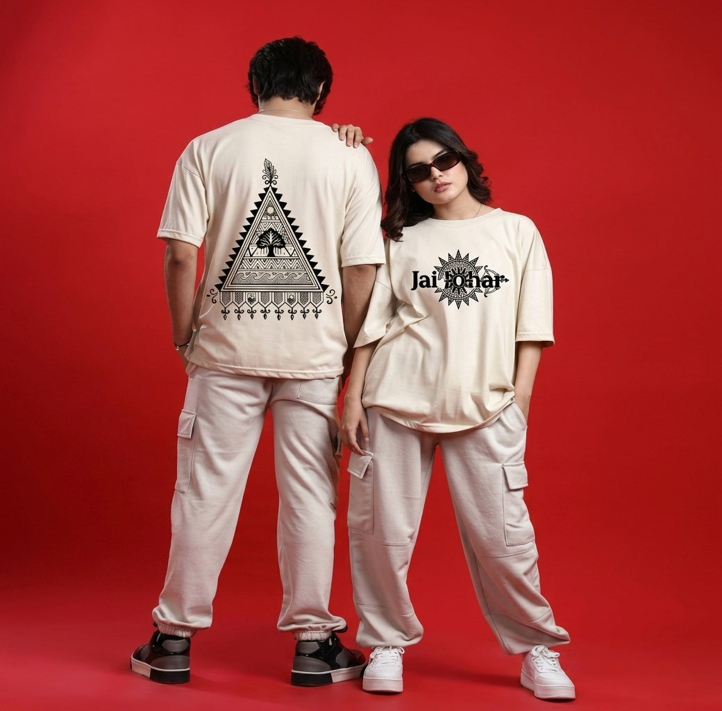 Jai Johar Oversized Classic off white  T-Shirt
