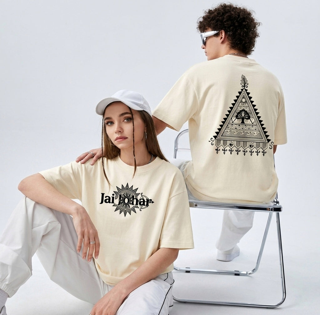 Jai Johar Oversized Classic off white  T-Shirt