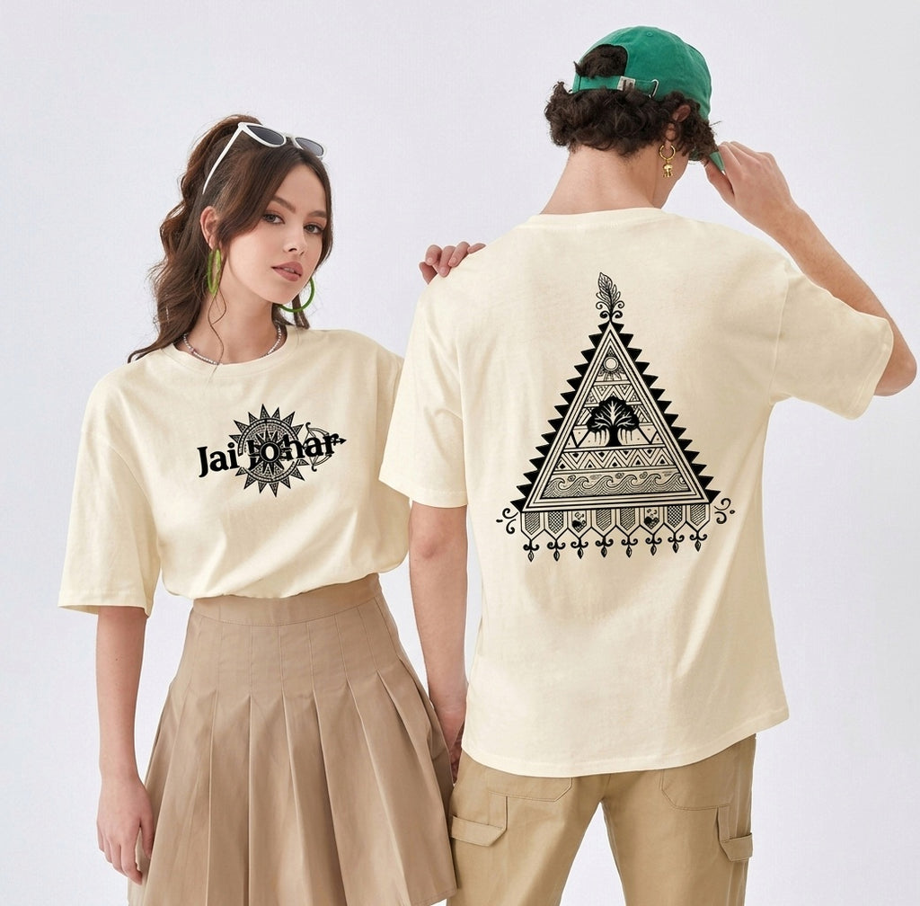 Jai Johar Oversized Classic off white  T-Shirt