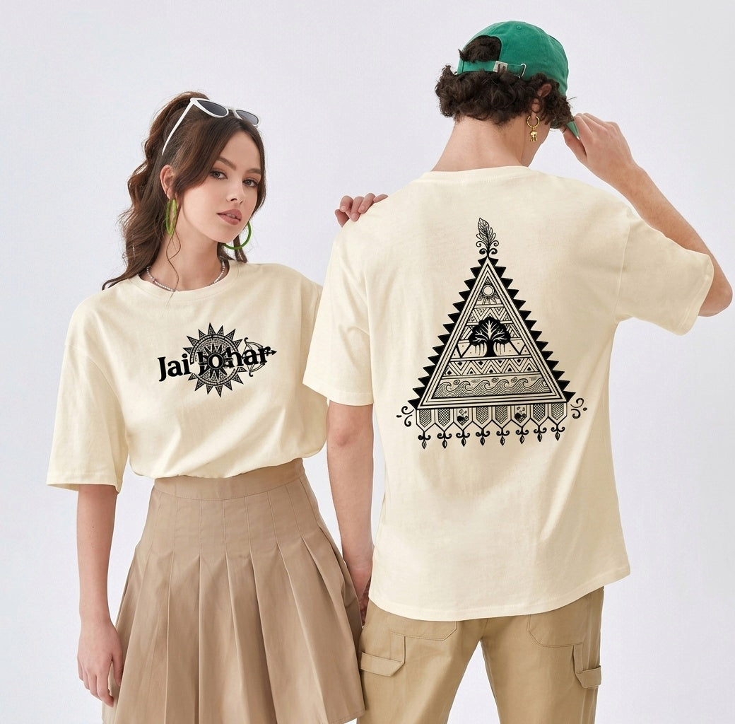 Jai Johar Oversized Classic off white  T-Shirt