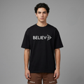 believe Oversized Classic  white T-Shirt
