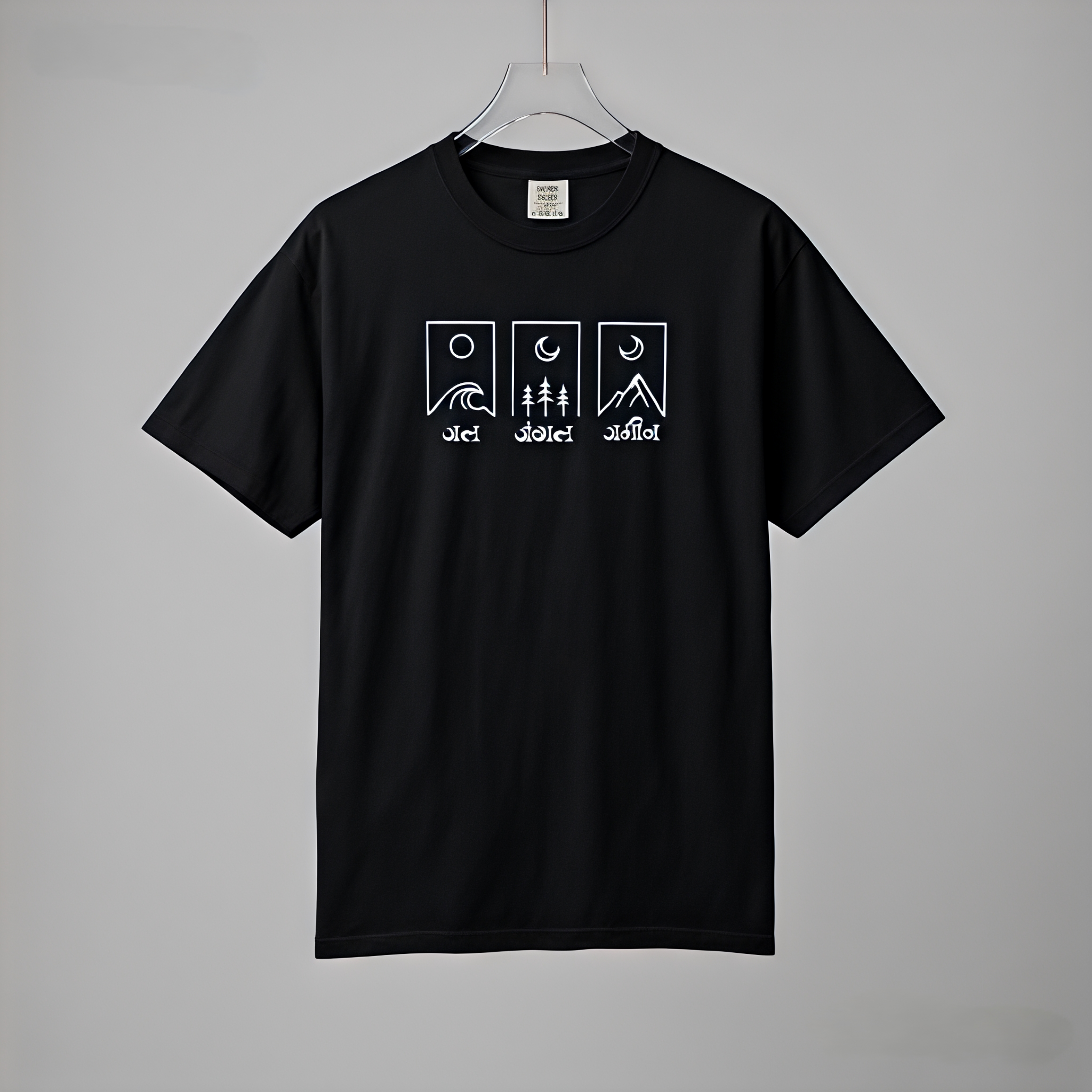 Adivibe J3 Oversized Classic black T-Shirt