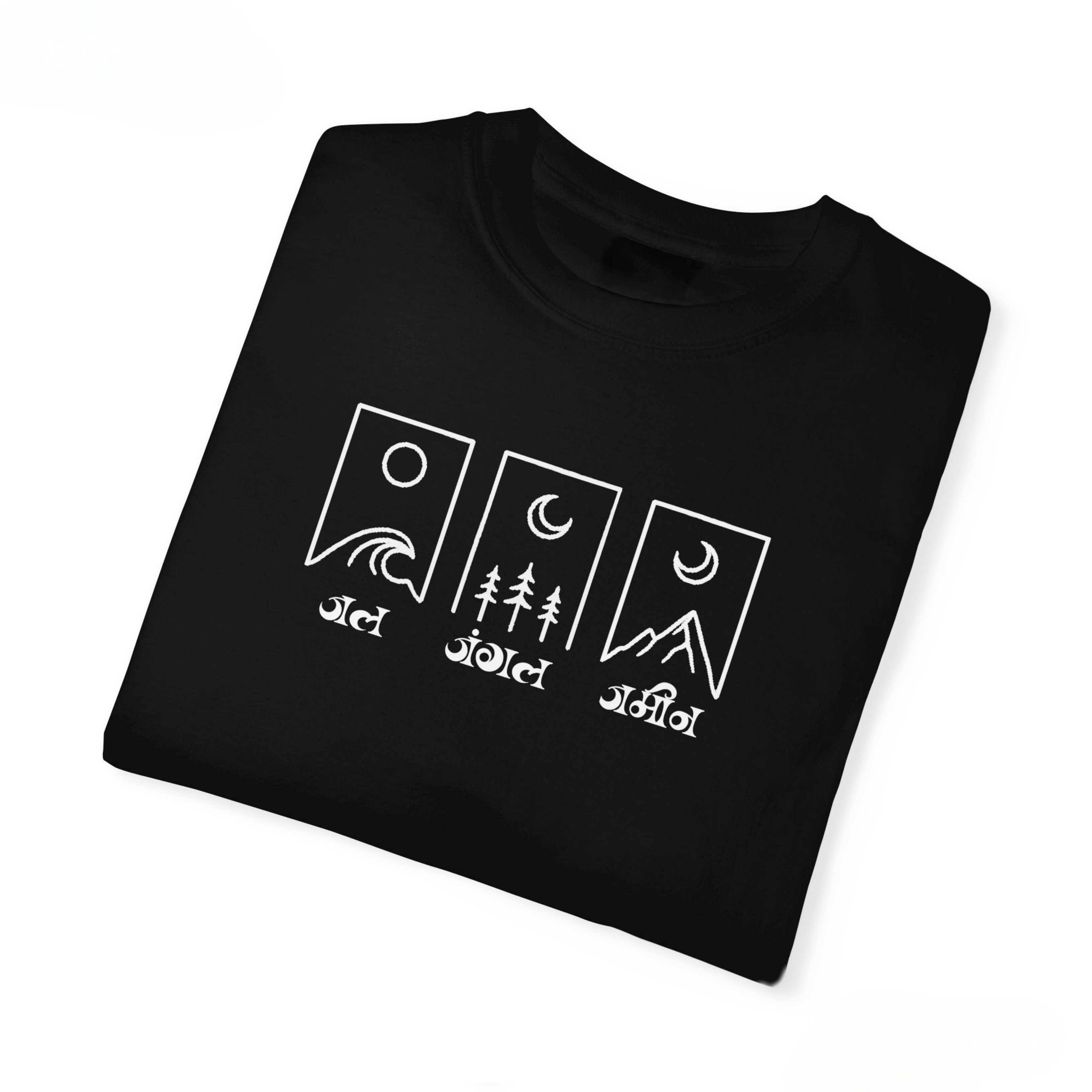 Adivibe J3 Oversized Classic black T-Shirt